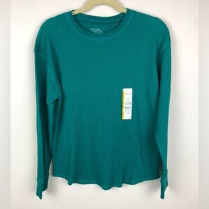 Time And Tru - Classic Emerald Green Long Sleeve Thermal